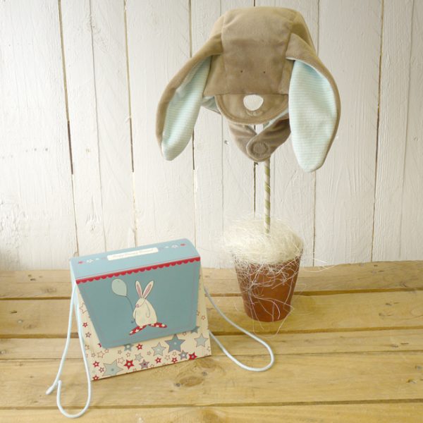 Rufus Rabbit Baby Boy Smooth Bonnet Hat -3372