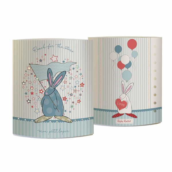 Rufus Rabbit Blue Nursery Room Night Light-0