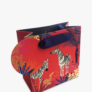Sara Miller Tropical Zebra Small Gift Bag-0