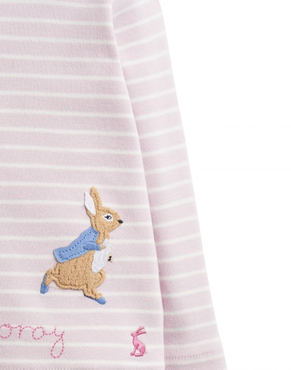 Joules Peter Rabbit Pink Stripe Top, Baby Girl-3487