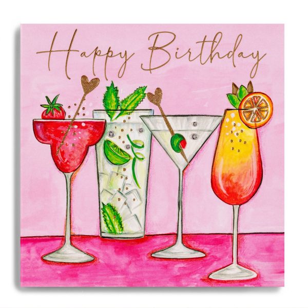 Janie Wilson Happy Birthday Cocktails Card-0