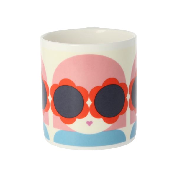 Orla Kiely Lola Red & Blue Mug -3511