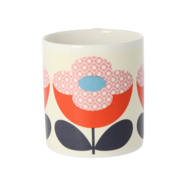 Orla Kiely Buttercup Stem Red & Pink Mug-3519