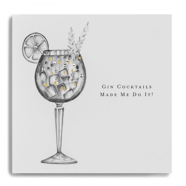Janie Wilson Gin Cocktails Card, Any Occasion-0