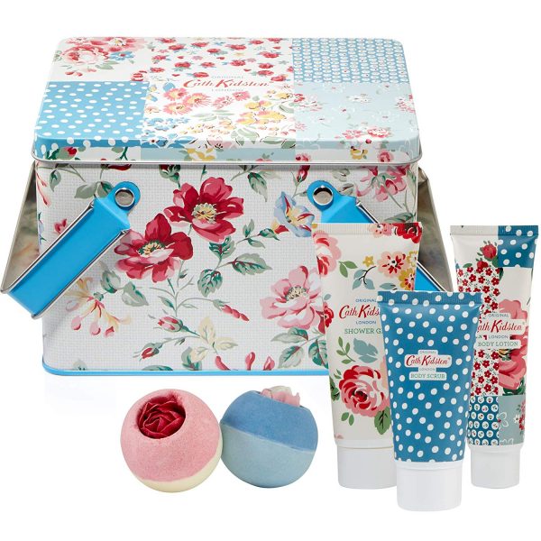 Cath Kidston Cottage Patchwork Pamper Picnic Tin Gift Set