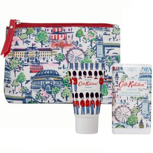 Cath Kidston London View Cosmetic Pouch Gift Set, Hand Cream & Hand Sanitiser-0