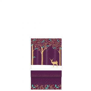 Sara Miller Luxury Deer & Robin Purple Small Gift Box -0