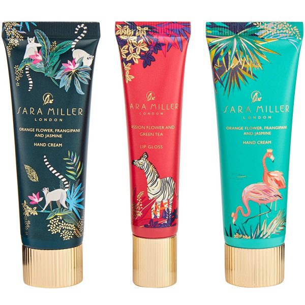 Sara Miller London Tahiti Beauty Cracker, 2 Hand Cream, 1 Lip Gloss-3658