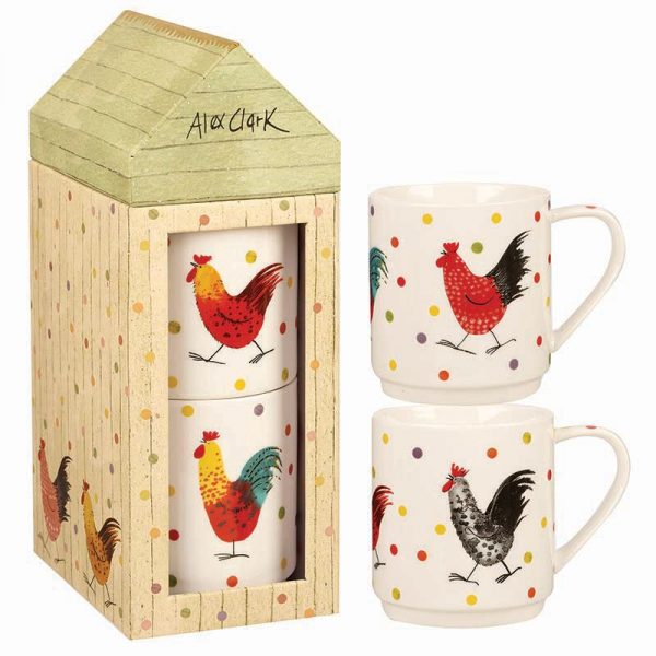 Alex Clark Set of 2 Stacking Mugs, Gift Boxed-0