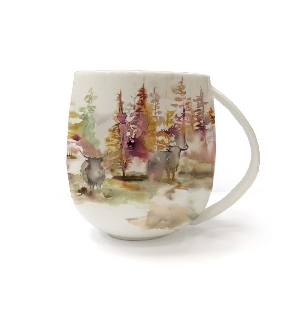 Voyage Fine Bone China Caledonian Forest Plum Mug, 430ml-0