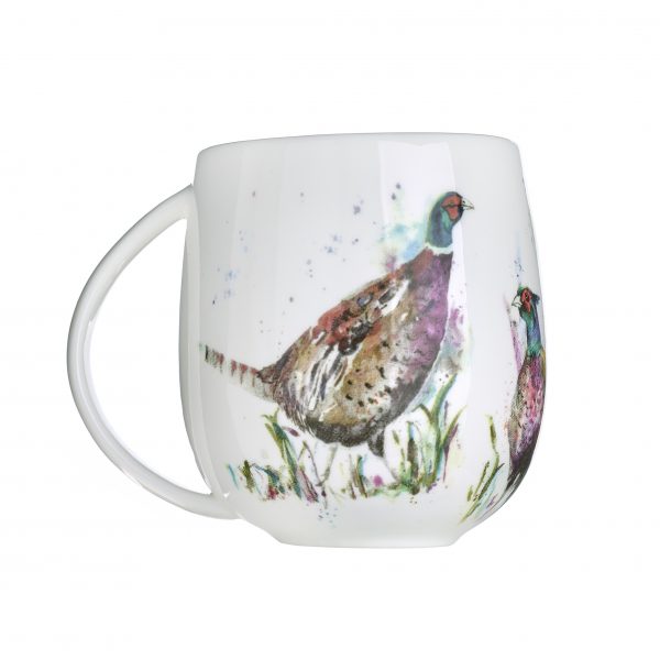 Voyage Fine Bone China Dashing Pheasants Mug, 430ml-3835