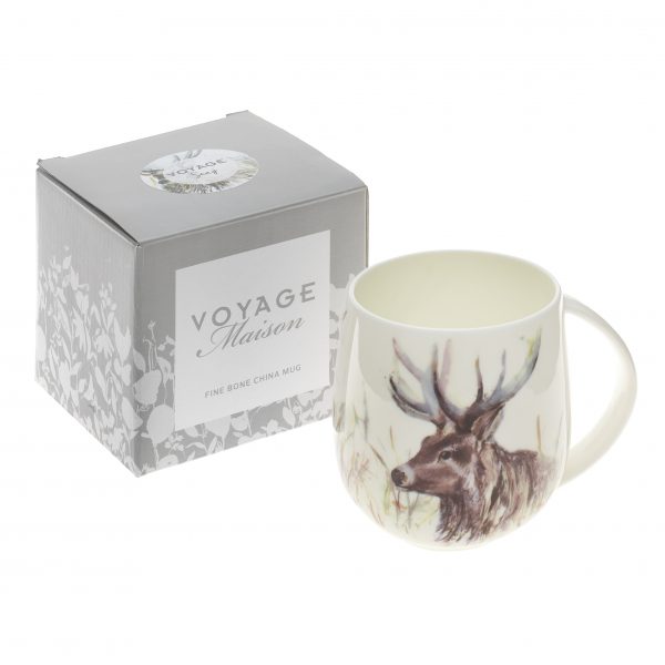 Voyage Fine Bone China Stag Mug, 430ml-3832