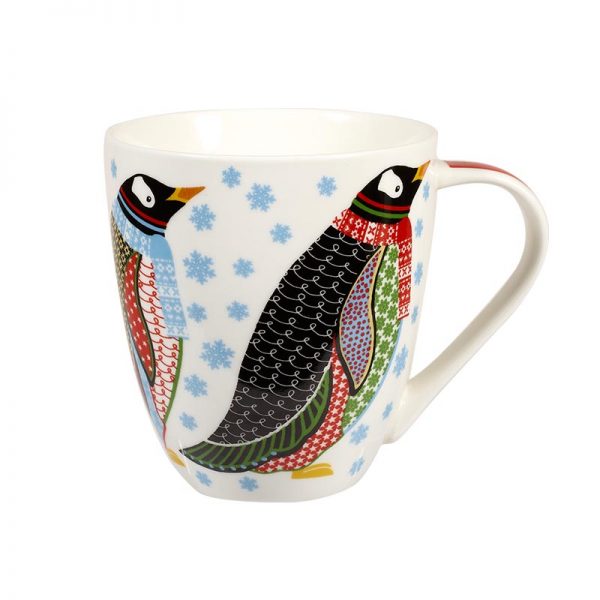 Paradise Birds Christmas Penguin Crush Mug-0