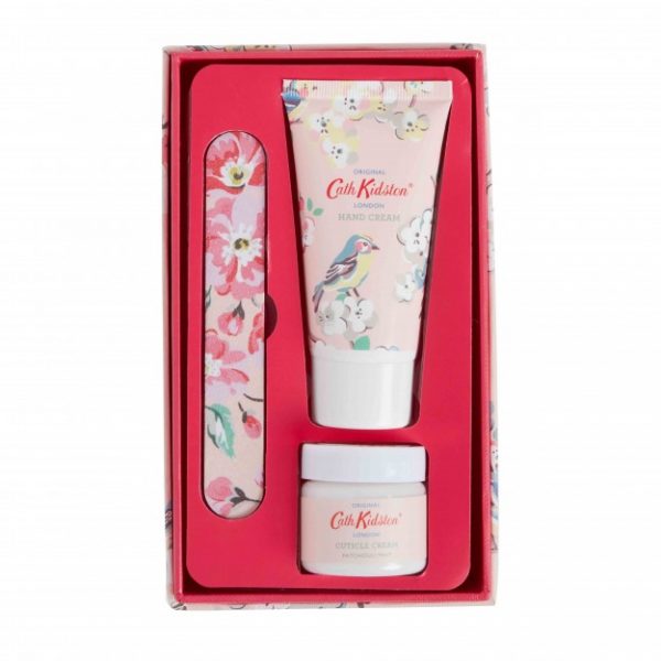 Cath Kidston Blossom Birds White Clover & Matcha Tea Manicure Set -0