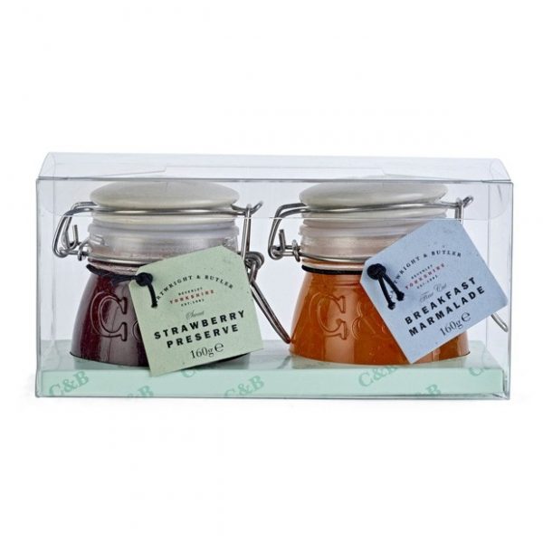 Cartwright & Butler Duo of Preserves in Gift Sleeve, Strawberry & Marmalade-0