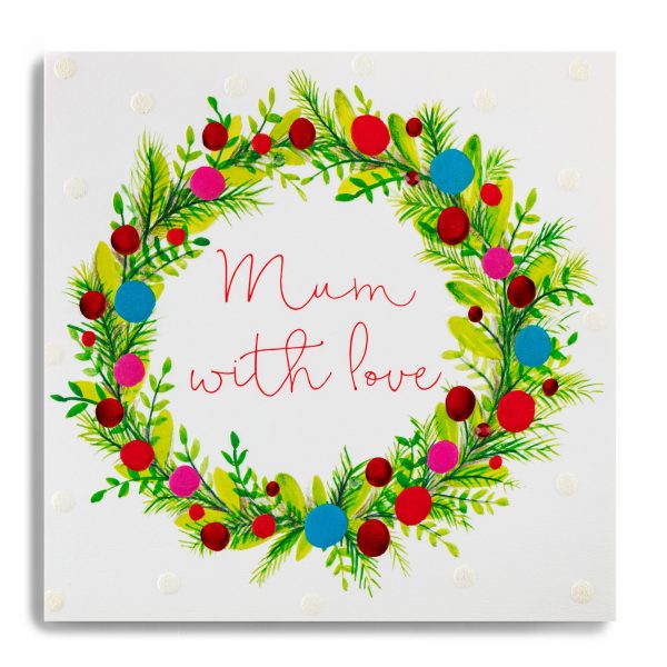 Janie Wilson Mum with Love Christmas Card-0