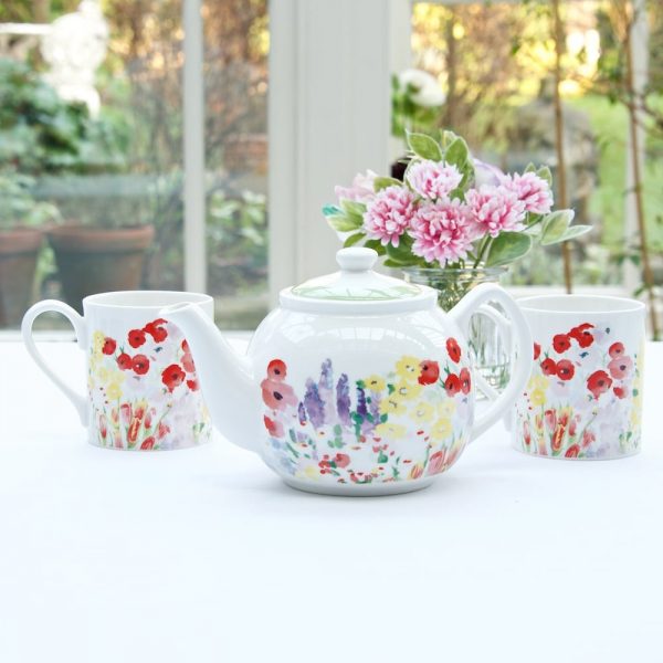 Collier Campbell Painted Garden Tea for Two Set, Gift Boxed - Image 2