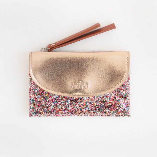 Caroline Gardner Multi Glitter Card Holder Coin Purse