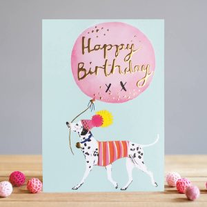 louise tiler Dalmatian birthday card