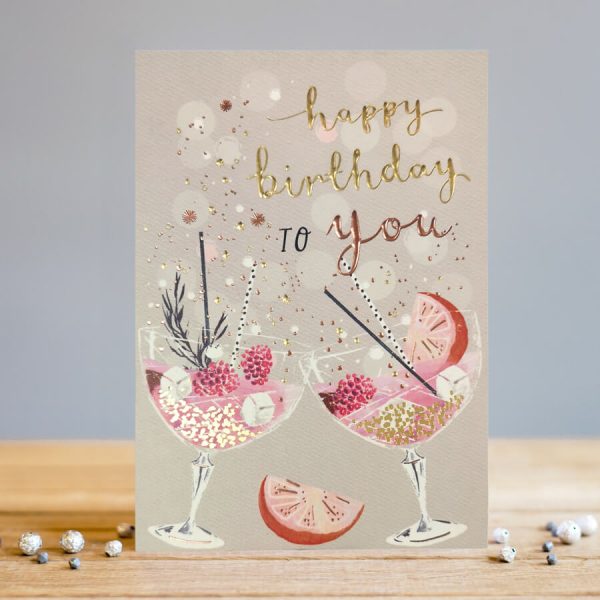 Louise Tiler Happy Birthday Cocktails Card