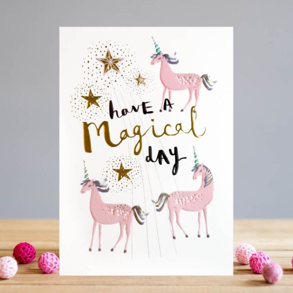 louise tiler unicorn birthday card