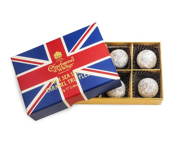 charbonnel et walker union jack milk sea salt caramel truffles