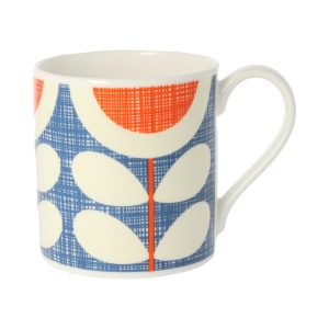 orla kiely sunflower blue mug