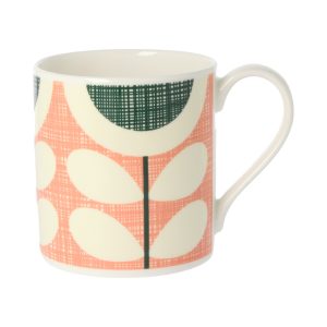 orla kiely pink sunflower mug