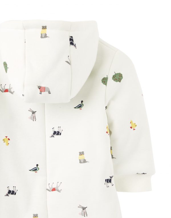 Joules Baby Farm Print Pramsuit - Image 4