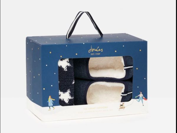 joules slipper and sock gift boxed