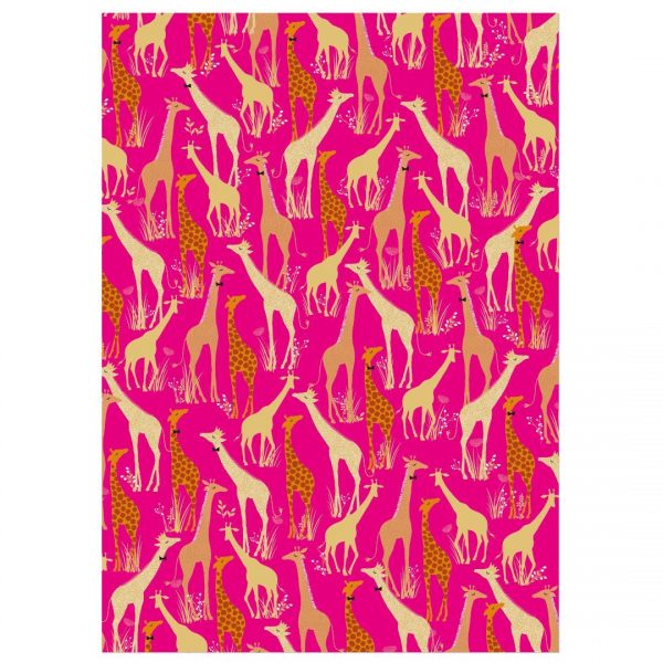 sara miller giraffe gift wrap