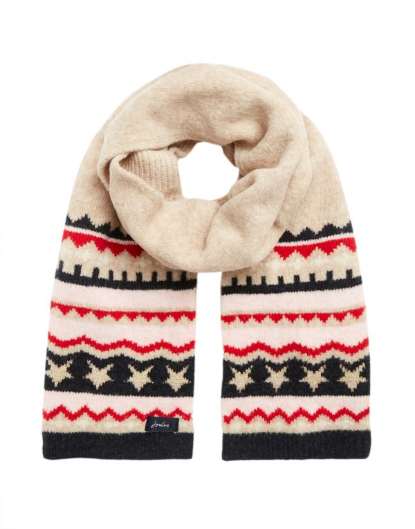 joules fairisle scarf