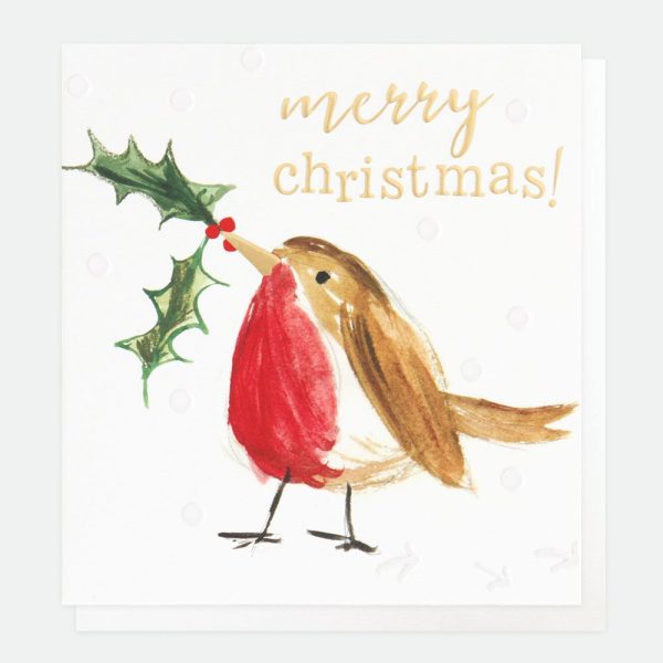 caroline gardner christmas robin card