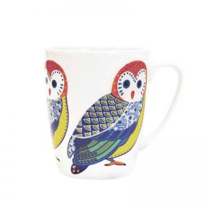 paradise birds owl mug