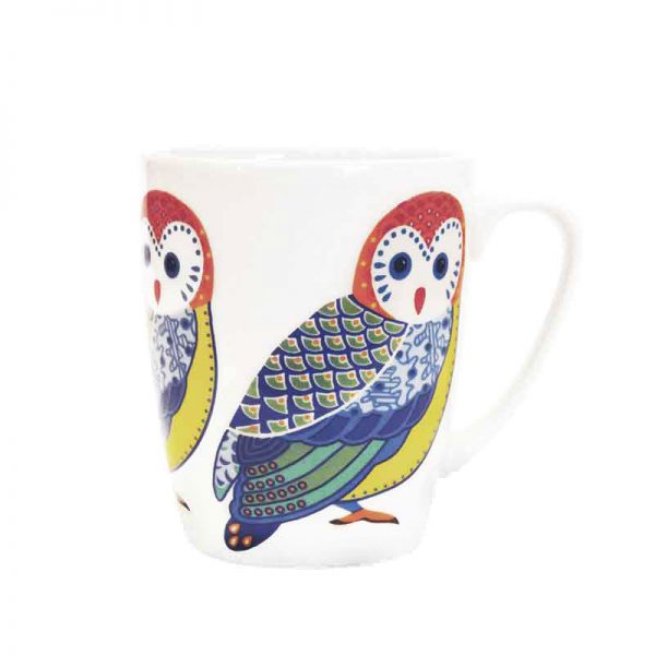 paradise birds owl mug