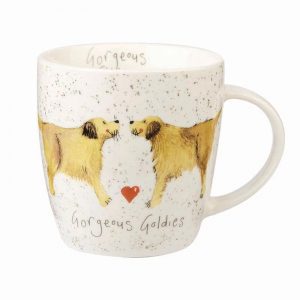 alex clark golden retriever mug