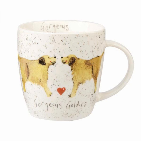 alex clark golden retriever mug