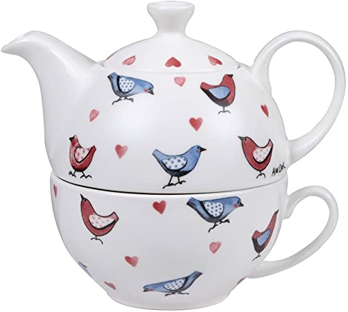 alex clark lovebirds tea for one