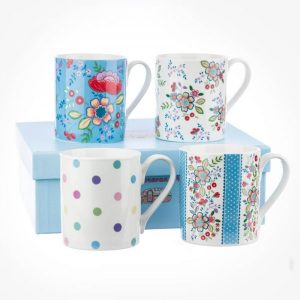 caravan trail set of 4 mugs