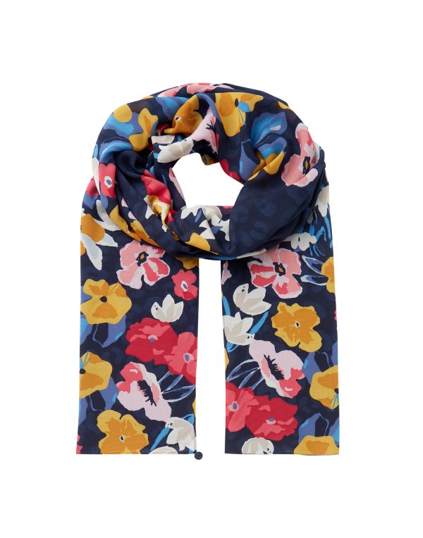 joules french navy conway scarf