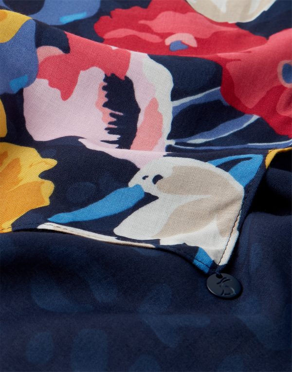 Joules French Navy Floral Conway Scarf - Image 2