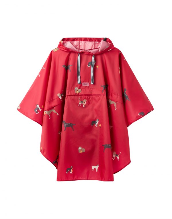 joules pink dog poncho