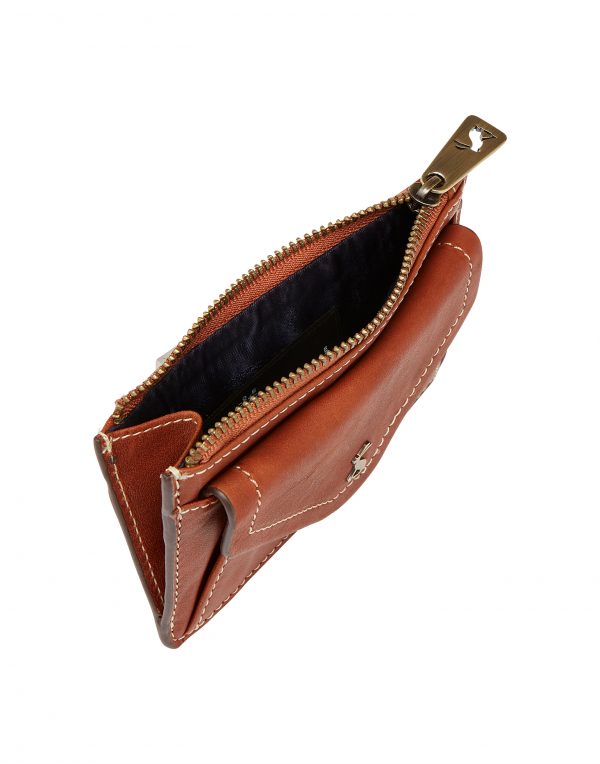 Joules Faybridge Tan Leather Card Holder - Image 3