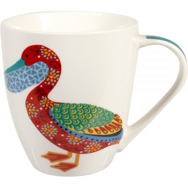 Queens Couture Paradise Birds Pelican Large Crush Mug