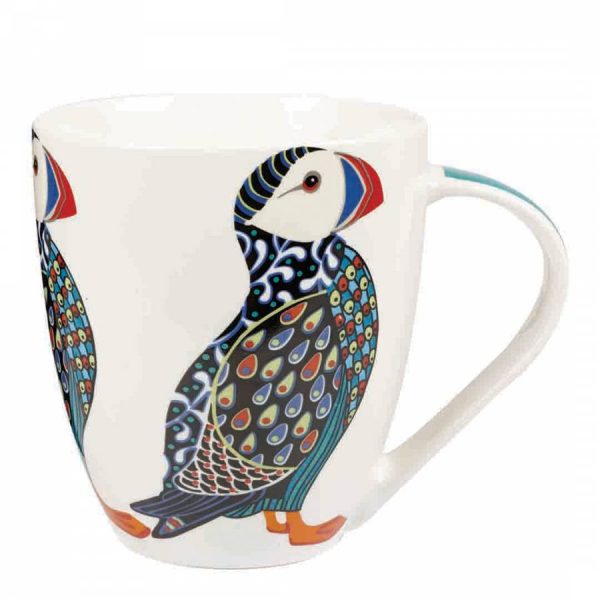 paradise birds puffin mug