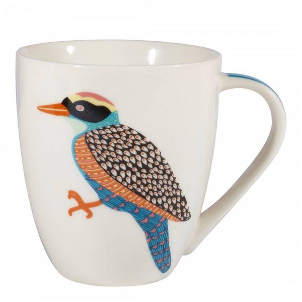 Queens Couture Paradise Birds Woodpecker Large Crush Mug