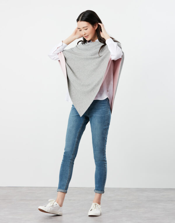 joules grey poncho