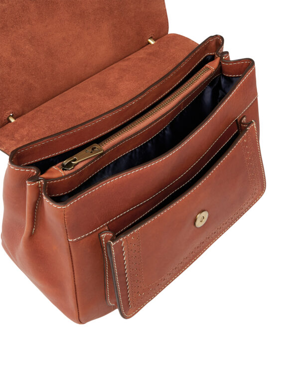 Joules Faybridge Tan Leather Shoulder bag - Image 2
