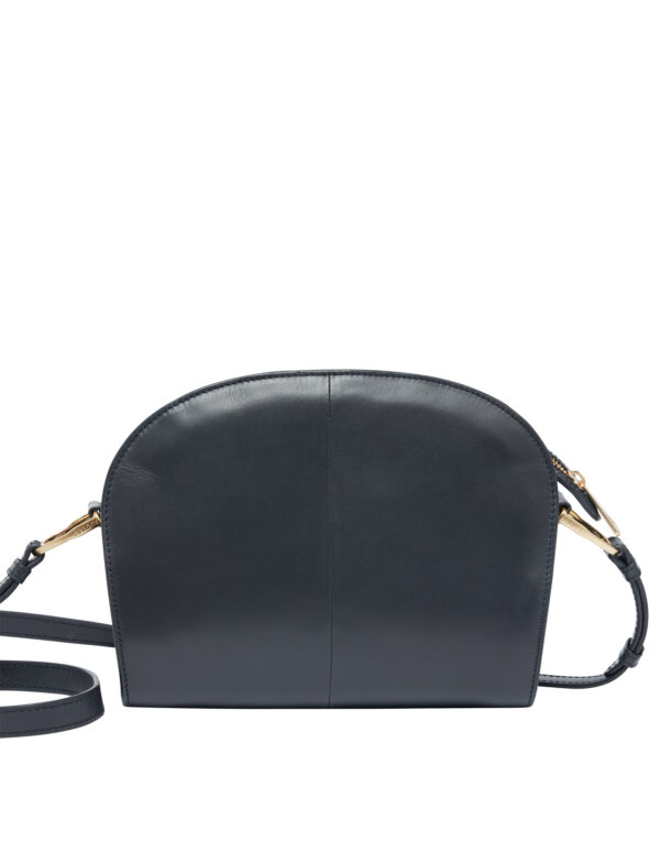 Joules Langton Navy Leather Cross Body Bag - Image 4