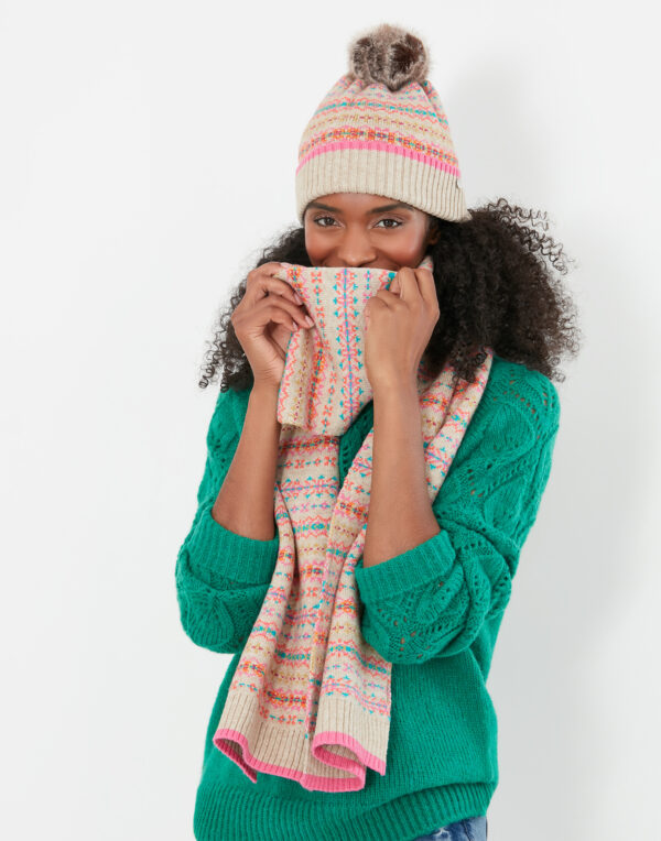 joules fairisle hat